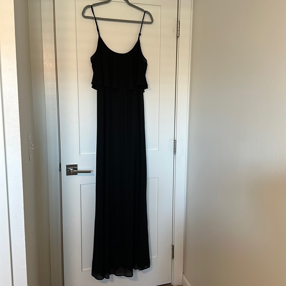 Long black dress that can be dressed up or down!